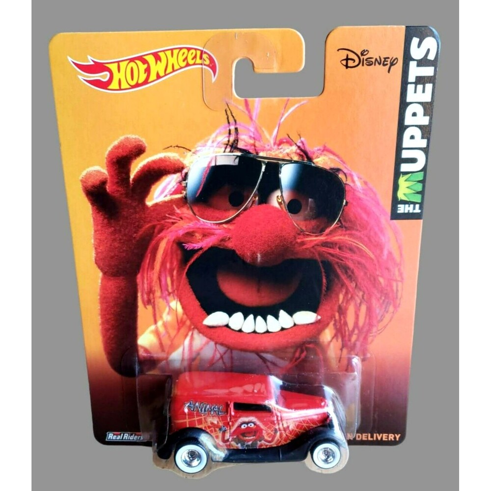 2014 Hot Wheels Pop Culture: The Muppets '34 FORD SEDAN DELIVERY Red/Black 1:64 - Picture 3 of 16